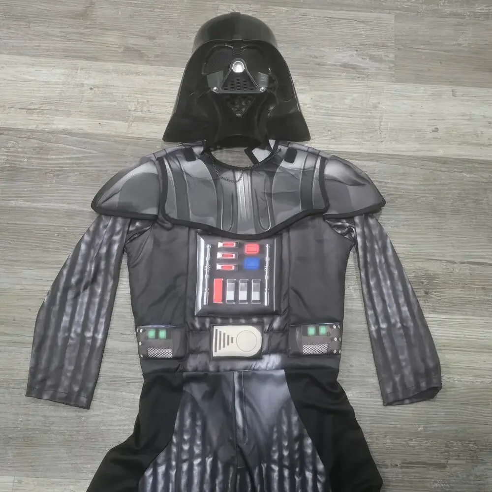 Star Wars Rubie's Darth Vader Mask & One Piece Halloween Costume Cosplay - Picture 2 of 12